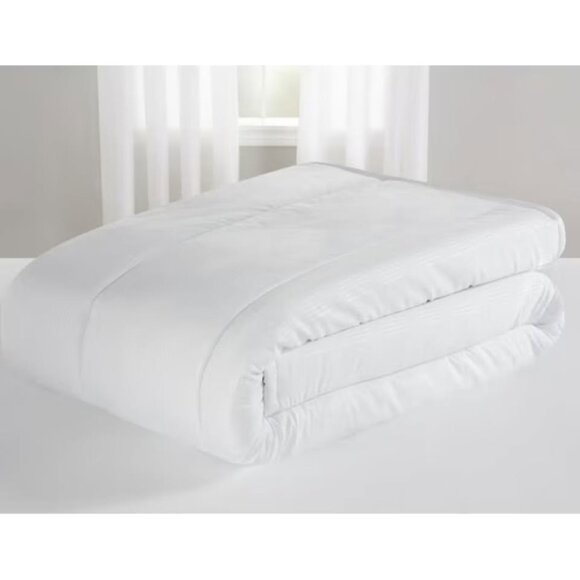 New White Embossed 5 Piece Comforter Set • KING Size - Picture 5 of 7